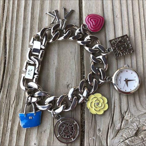 Anne Klein Jewelry Anne Klein Rare Charm Bracelet Watch Like New Poshmark